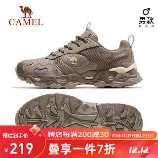 CAMEL 骆驼 登山鞋男士户外运动徒步鞋防泼水徒步鞋 F13A69a3016 卡其 41