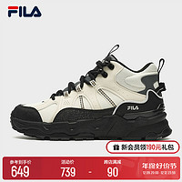 FILA 斐乐 官方女鞋满天星复古运动鞋2023冬新款中帮休闲鞋