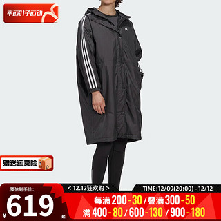 阿迪达斯 （adidas）官网女装棉服 运动服加厚保暖防风潮流连帽棉服 GF0025/晒图退10 L