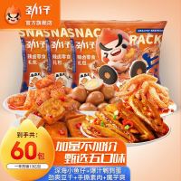 JINZAI 劲仔 深海小鱼多种口味荤素零食大礼包（60包）