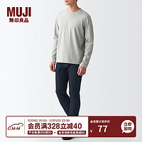 MUJI 無印良品 无印良品 MUJI 男式横竖弹力牛仔紧身裤AEA23A2S裤子长裤休闲裤 深藏青色 30inch