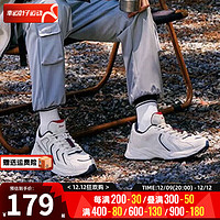 特步（XTEP）男鞋冬季绝尘系列2023舒适轻便透气运动鞋复古老爹鞋 878419110022帆白 40