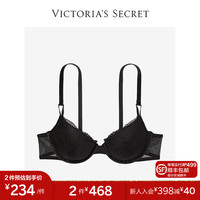 VICTORIA'S SECRET 维密 性感蕾丝薄衬垫3/4杯文胸舒适胸罩女士内衣 54A2黑色 11227050 34B