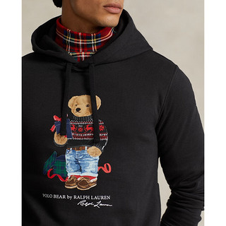 Polo Ralph Lauren 拉夫劳伦 男装 23年秋Polo小熊起绒布连帽衫RL17673 001-黑色 M