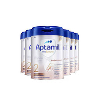 Aptamil 爱他美 德国爱他美白金2段6月以上婴幼儿HMO配方奶粉800g*6罐