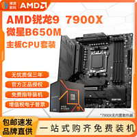MSI 微星 AMD 锐龙R9 7900X盒装微星B650M MORTAR WIFI CPU+主板套装