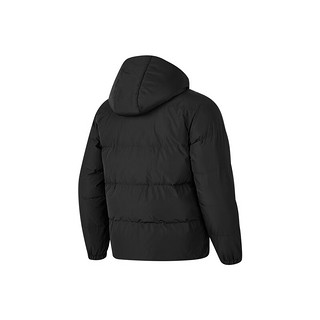 斯凯奇（Skechers）运动羽绒服男女短款冬季加厚户外立领外套防风保暖棉服 碳黑 M