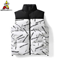 Mexican 稻草人 马甲男秋冬季坎肩无袖保暖马夹外套男士加厚背心男装户外休闲衣服