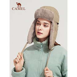 CAMEL 骆驼 男女款护耳加绒帽 A1W3E3103