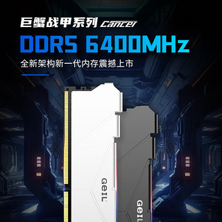 GeIL 金邦 48G(24GX2)套装 6000 DDR5内存条白色CL40