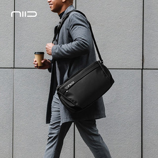NIID 原创大容量包短途旅行包行李袋H1 手提斜挎可无缝切换 碳黑大号套餐A：含三种配件