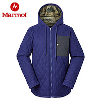Marmot 男士COOLMAXEcoMade双面磨毛法兰绒保暖棉服