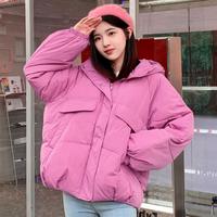 森马 Semir【少女风棉服】连帽oversize抽绳女冬季甜美可爱外套