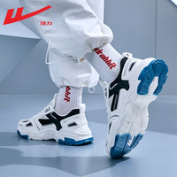 回力运动鞋男鞋秋冬款老爹鞋男士经典厚底增高潮流休闲轻便跑步鞋子男 白蓝 43