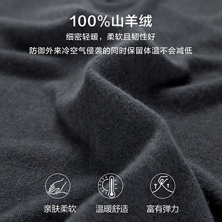 红豆羊绒衫【100%山羊绒】高档polo领纯羊绒保暖舒适羊毛衫 S3灰色 185/100A(120)