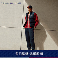 TOMMY HILFIGER【龙年系列】 24早春男女双面针织刺绣束脚宽松运动卫裤34194 藏青色DW5 M