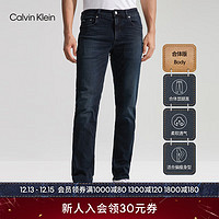 Calvin Klein Jeans24春季男士经典贴章休闲合体水洗微弹牛仔裤J324983 1BJ-牛仔蓝黑 29