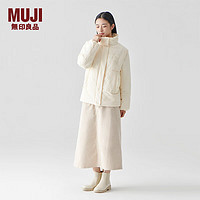 无印良品（MUJI） 女式 不易沾水 夹克 BD05CC3A 短外套 袖子可拆 象牙色 S(155/80A)