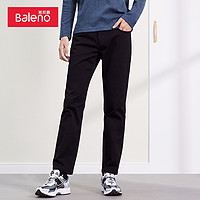 Baleno 班尼路 男士抓毛弹力斜纹修身长裤 88042041