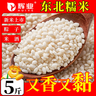 辉业 东北圆糯米5斤新米圆粒雪檽米优质包粽子专用白江米糯米十斤