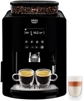 Krups 克鲁伯 Arabica Digital EA817040 自动咖啡机，Bean to Cup，浓缩咖啡，卡布奇诺，黑色
