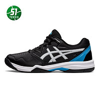 ASICS 亚瑟士 网球鞋GEL-GAME/DEDICATE男女轻质耐磨男女士专业运动鞋 1041A223-004 黑/蓝 42.5