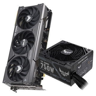 ASUS 华硕 TUF-RTX4070-O12G-GAMING显卡+TUF-750B-GAMING 铜牌突击手电源