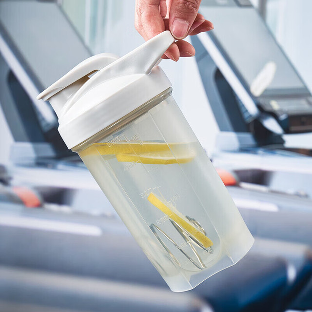 88VIP：贝瑟斯 摇摇杯男女奶昔蛋白粉摇杯大容量水杯运动便携带500ml灰色