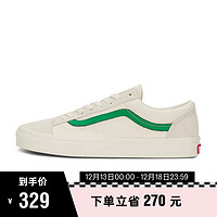 VANS 范斯 官方 Style 36小白鞋绿色侧边男鞋女鞋板鞋 白色/绿色 42码