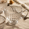 摩登主妇 玻璃杯带把杯子ins奶茶杯办公室水杯家用茶杯 珠点奶茶杯