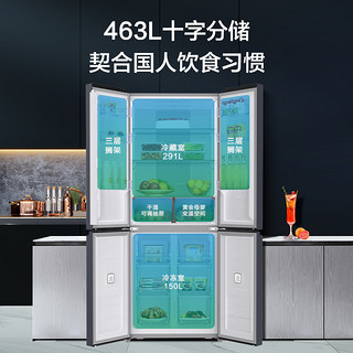 海信（Hisense）食神 463L超薄+532L双开门冰箱套装BCD-463WMK1DPJ+BCD-532WFK1DPQ 【套装】