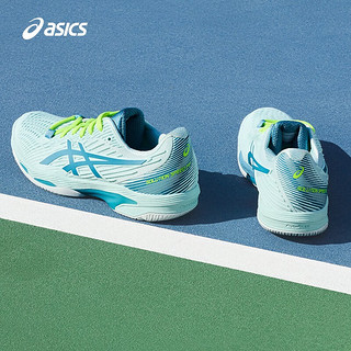 亚瑟士ASICS网球鞋女鞋舒适透气网面轻量运动鞋 SOLUTION SPEED FF 2 蓝色 36