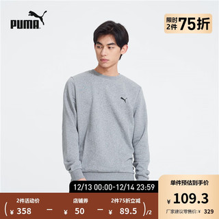 彪马（PUMA） PUMA彪马 男子春秋运动休闲印花圆领套头卫衣 ESS 848731 灰色-03 S(170/92A)