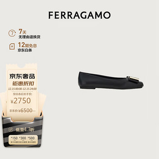 菲拉格慕（Ferragamo）女黑色平底鞋 0763167_1C _ 95 