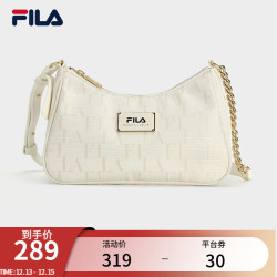 FILA 斐乐 女子挎包时尚单肩包腋下包 云菇白-WT XS