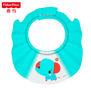 Fisher-Price Fisher Price）婴幼儿洗头帽浴帽防水护耳儿童洗发帽宝宝洗澡洗头神器可调节蓝色