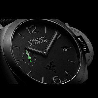 PANERAI 沛纳海 X RAZER 雷蛇联名 LUMINOR庐米诺系列 40毫米自动上链腕表 PAM01353 雷蛇特别版