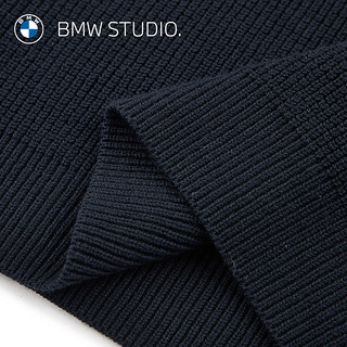 BMW Studio宝马studio 秋冬男装针织长袖圆领套头衫 NAVY L