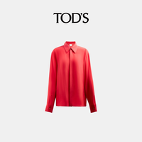 【秋冬特惠】托德斯 TOD'S女士真丝衬衣简约翻领长袖上衣女装