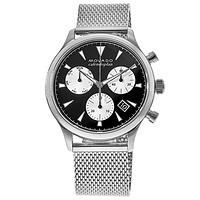 MOVADO 摩凡陀 Heritage Calendoplan 玫瑰金黑色表盘男士手表 3650097