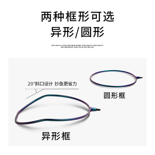 小凤仙 超轻超硬碳素竿抄鱼网 抄网自由伸缩 随意定位竞技捞鱼网 铝镁合金圆形抄网头40cm