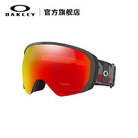 OAKLEY 欧克利 FLIGHT PATH XL岩矿球面滑雪镜谱锐智户外7110 谱锐智火红色/镀膜0OO7110-15