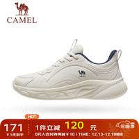 骆驼 CAMEL男士跑步鞋防滑舒适休闲百搭慢跑运动鞋男士跑鞋 K13C097037,泥沙灰/海岸蓝,男 39