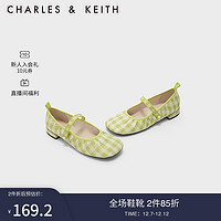 CHARLES & KEITH 女士低跟玛丽珍鞋 CK1-70360134-A 绿色 36