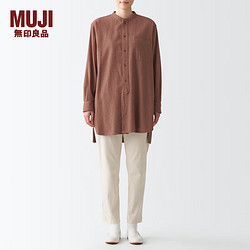 MUJI 無印良品 无印良品（MUJI）  女式 法兰绒 中长衬衫 男女通用 BCJ16C1A 长袖休闲百搭衬衫