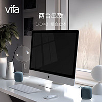 Vifa 威发 源自北欧丹麦 威发mini蓝牙音箱家用 无线便携式户外低音炮 有源桌面电脑扩音器内置电池 石板黑