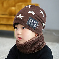 kailebao 凯乐宝 儿童加厚毛线帽+围脖套装 颜色可选