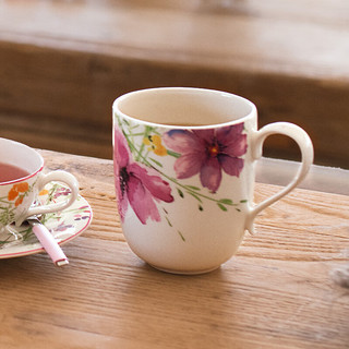 德国唯宝（Villeroy&Boch）马克杯创意水杯 简约 紫色风情多巴胺风格牛奶杯 茶杯 430ml
