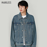 Markless 经典纯棉男士牛仔夹克 JKB3104M牛仔蓝XXL