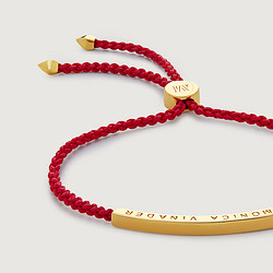 MONICA VINADER [新品]Monica Vinader莫妮卡小金条镀18K金红绳手链定制新年礼物